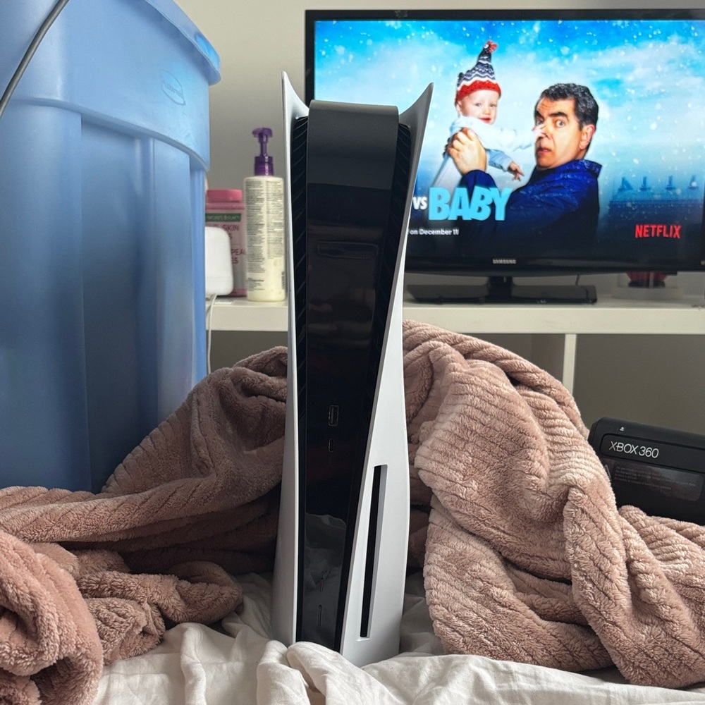 PlayStation 5 Console in White and Black